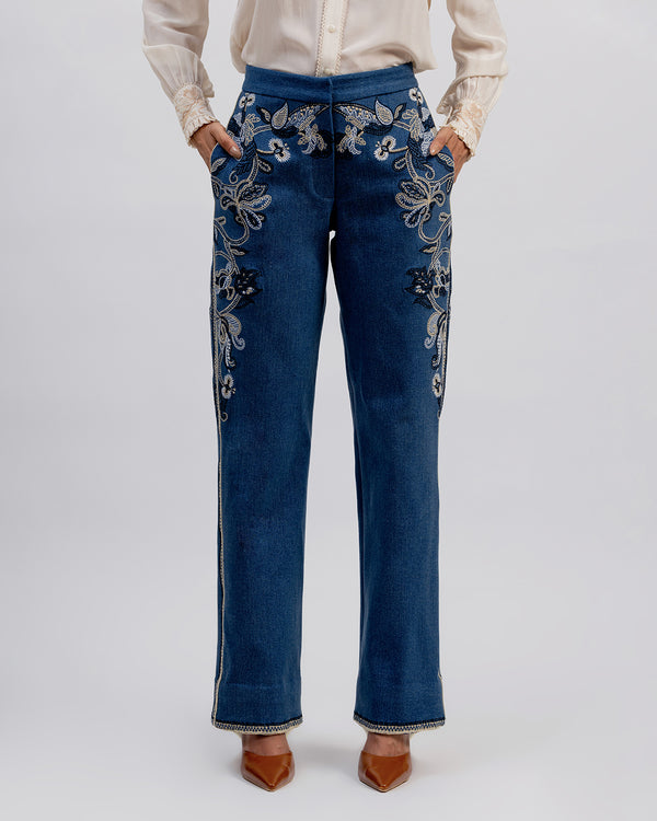 talitha Mira Embroidered Pant