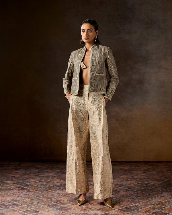 Talitha Nesrin Embroidered Tussar Jacket