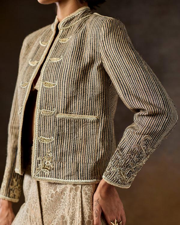 Talitha Nesrin Embroidered Tussar Jacket