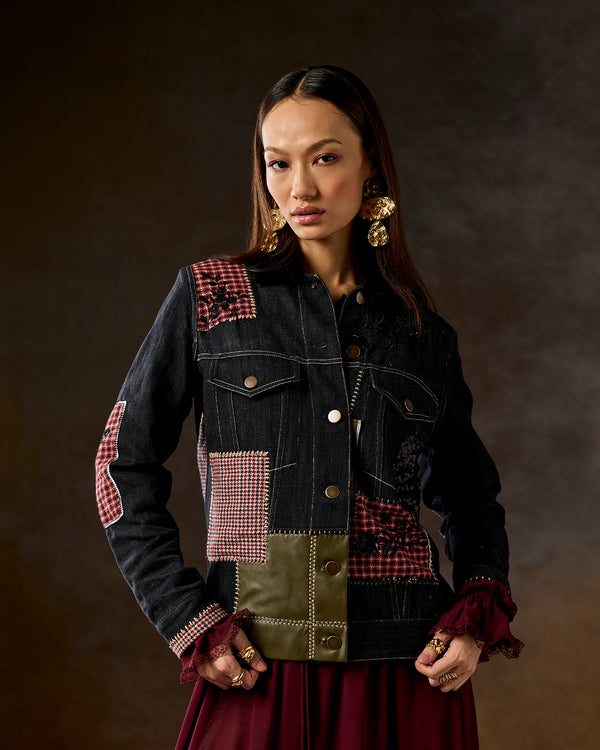 Talitha Nina Patchwork Denim Jacket