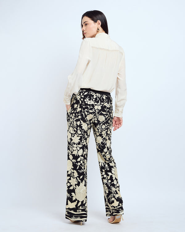 Talitha Patine Jahan Black Parsi Gara Pant