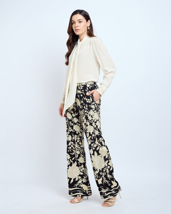 talitha Patine Jahan Black Parsi Gara Pant