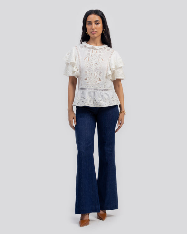 Talitha Pia Cutwork Top
