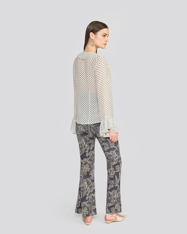 Talitha Portia Ivory Printed Top