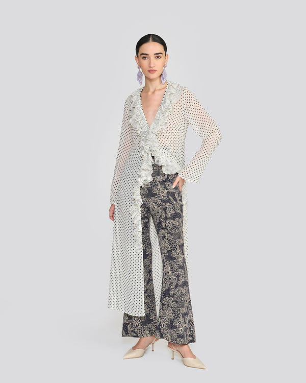 Talitha Portia Ivory Printed Tunic