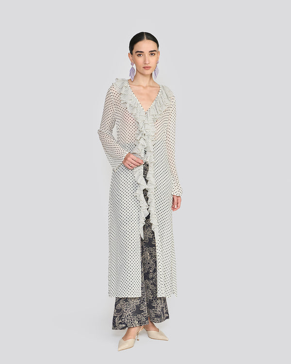 talitha Portia Ivory Printed Tunic