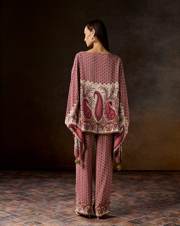 Talitha Rosa Pink Printed Kaftan Co-ord Set