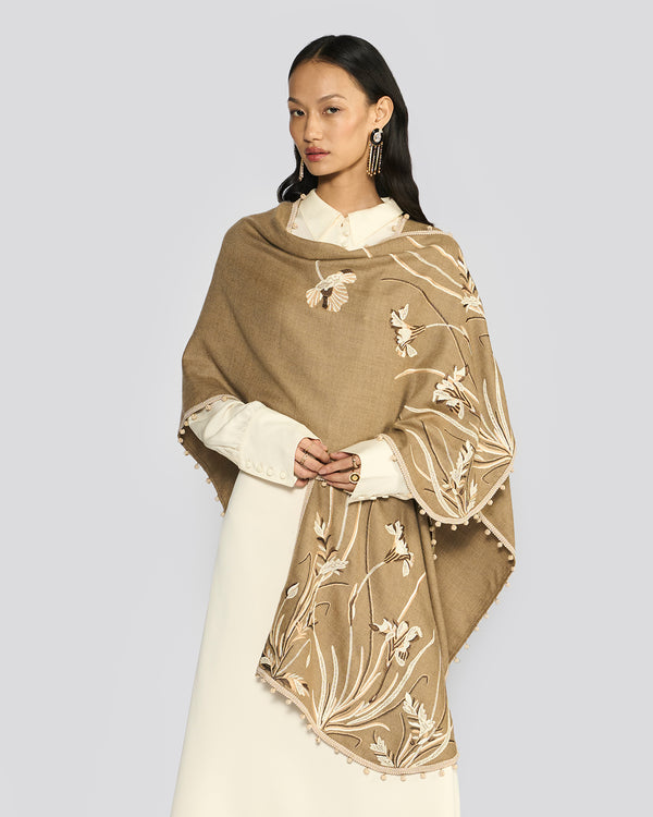 Talitha Sierra Beige Gara Ruana