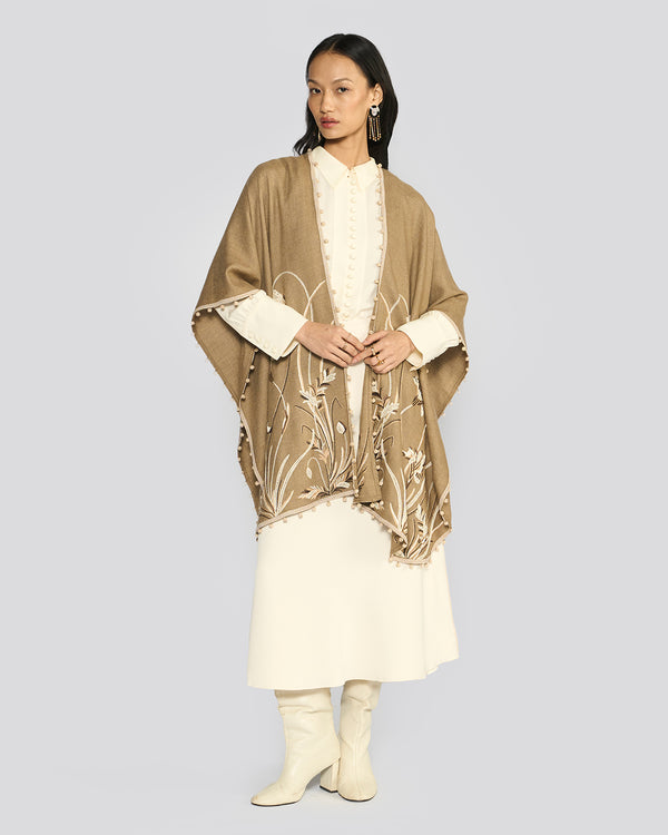 talitha Sierra Beige Gara Ruana