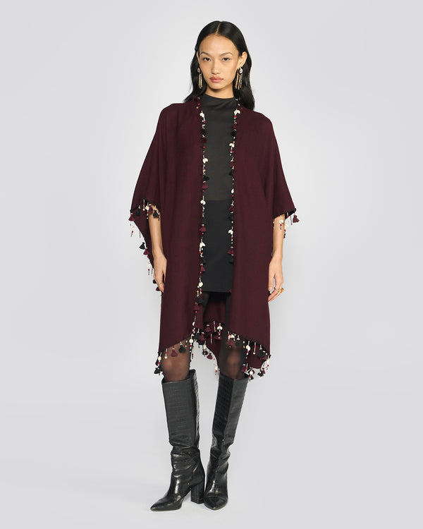 Talitha Sierra Tasseled Ruana