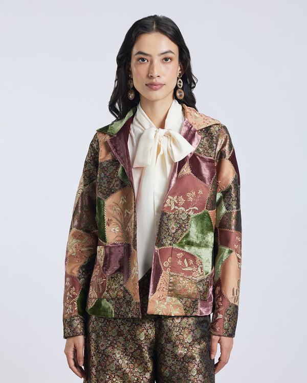 Talitha Silk Brocade Patchwork Jacket