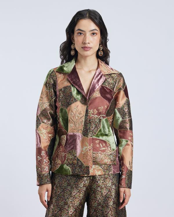 Talitha Silk Brocade Patchwork Jacket