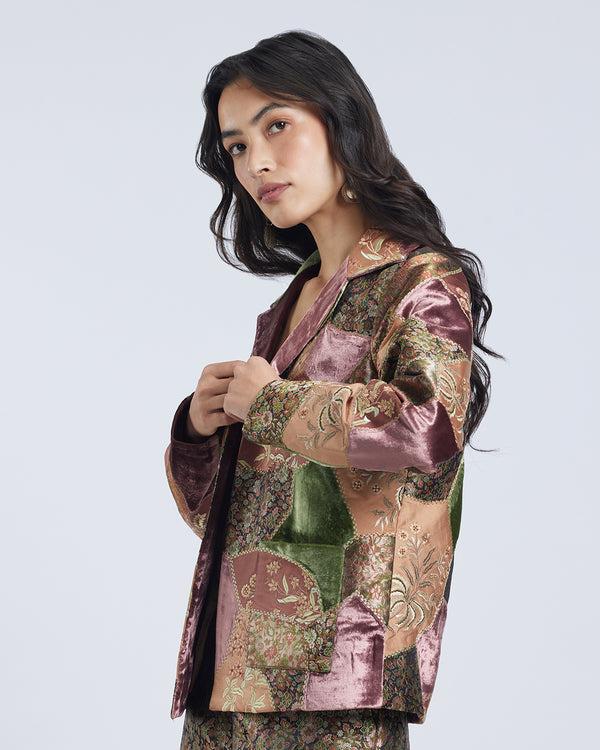 Talitha Silk Brocade Patchwork Jacket
