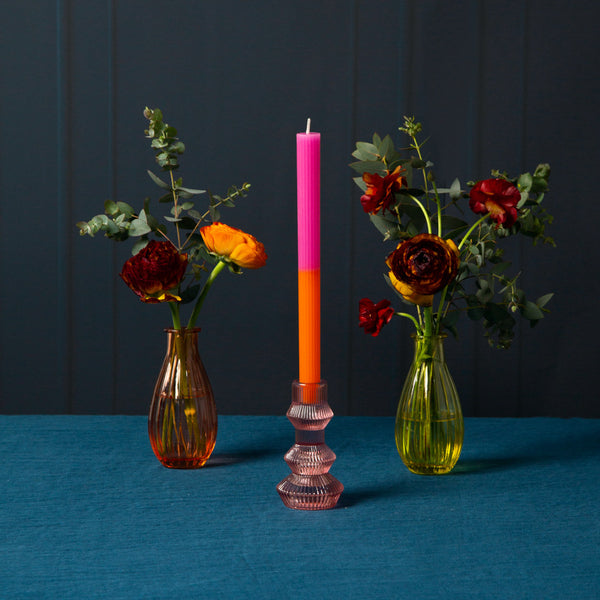 Talking Tables 2 Tone Ombre Pink Dinner Candles - 2 Pack