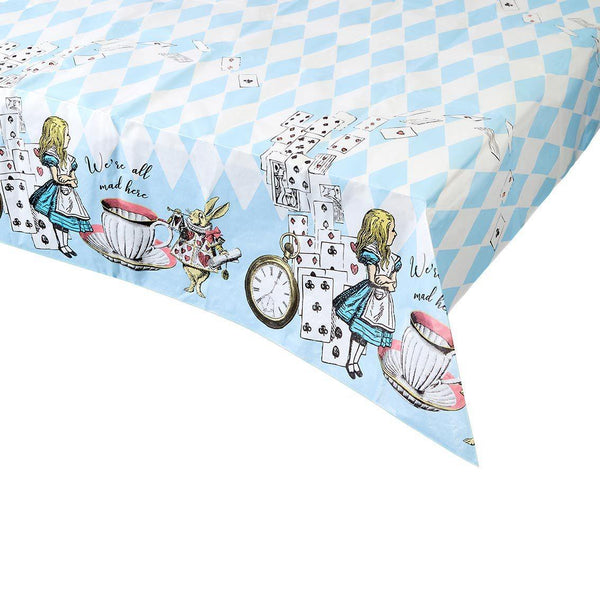 talking tables Blue Alice in Wonderland Paper Table Cover