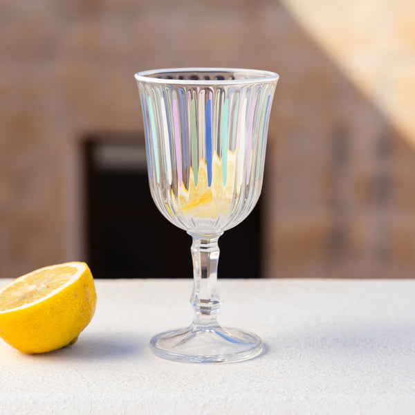 Talking Tables Blue & White Stripe Wine Glasses - 6 Pack