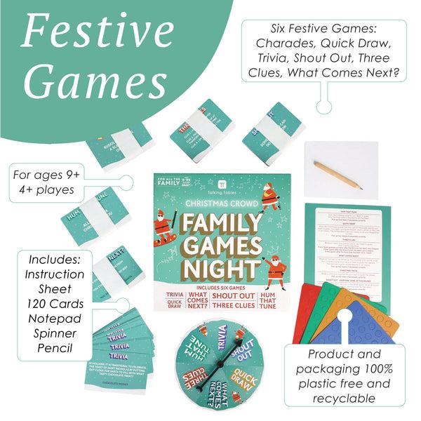 Talking Tables Christmas Family Games Night - 6 Games