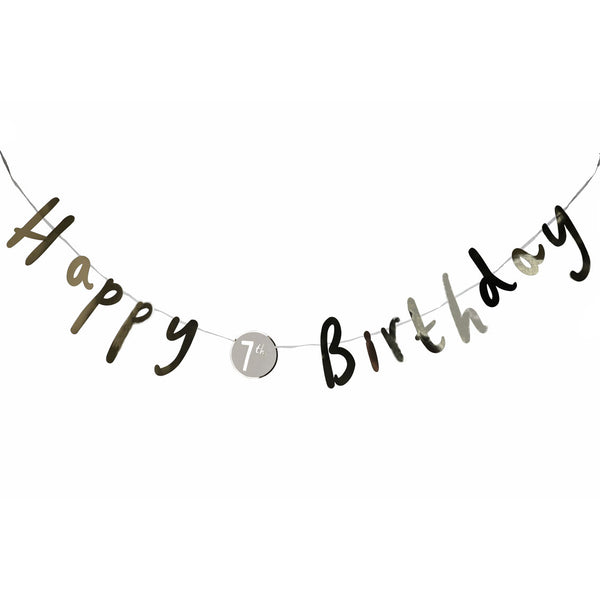 talking tables Customisable Happy Birthday Garland - 3m