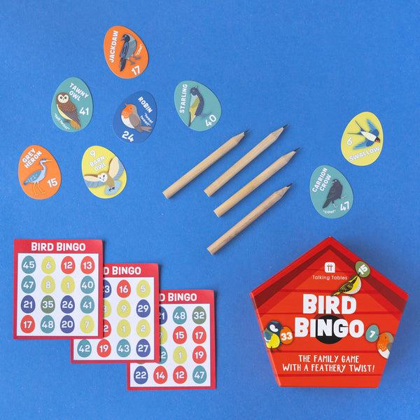 Talking Tables Easy Peasy Family Fun Bird Bingo Game