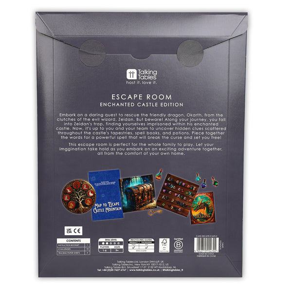 Talking Tables Escape The Enchanted Castle - Envelope Escape Room Game