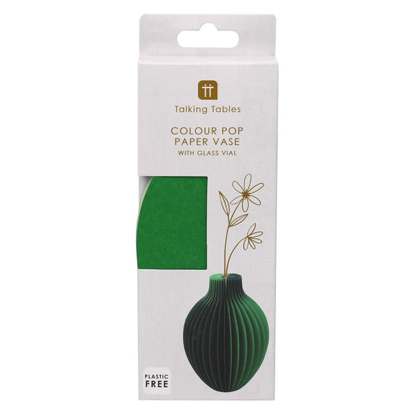 Talking Tables Green Honeycomb Colour Pop Paper Vase