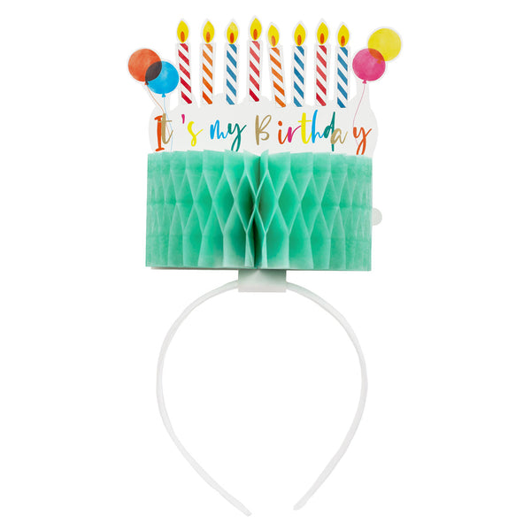 Talking Tables Green 'It's My Birthday' Cake Headband Crown
