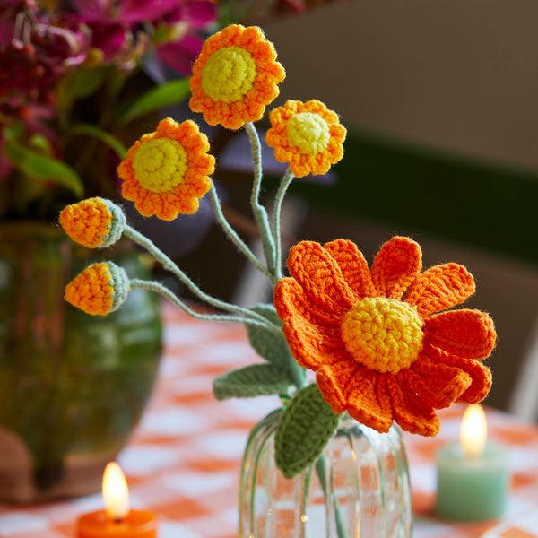 Talking Tables Handmade Autumn Crochet Flower Sprigs