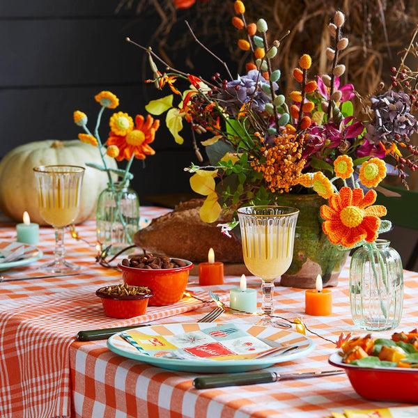 Talking Tables Handmade Autumn Crochet Flower Sprigs