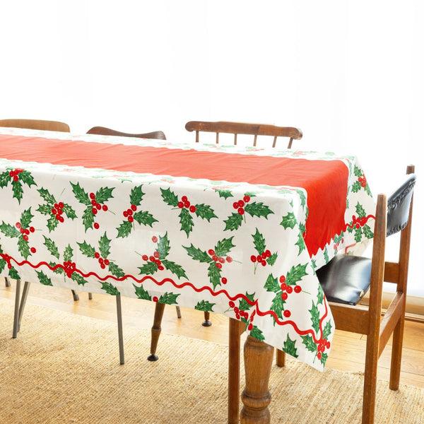 Talking Tables Holly Wipe Clean Tablecloth – 140 X 180cm