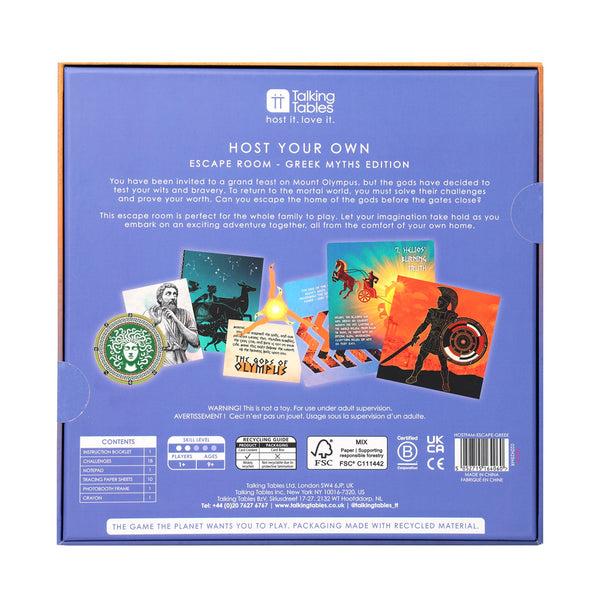 Talking Tables Host Your Own Escape Room – Greek Myths Edition