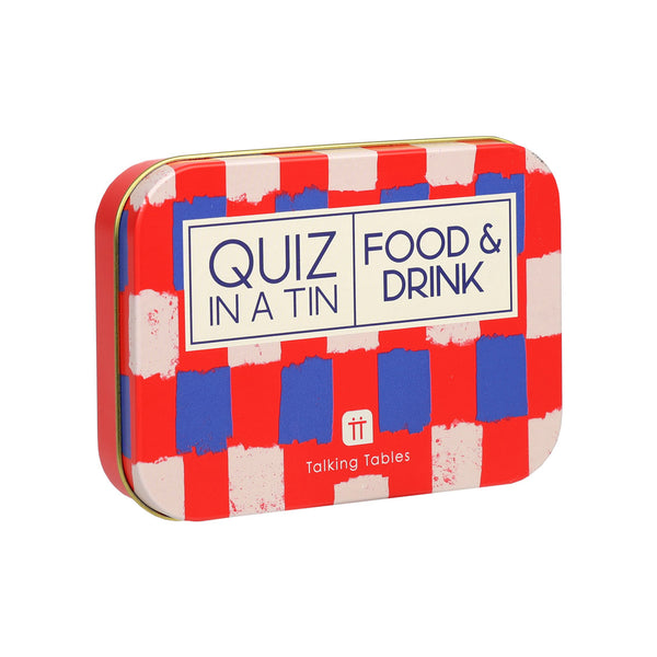 talking tables Quiz in a Tin - Food Trivia - 200 Questions