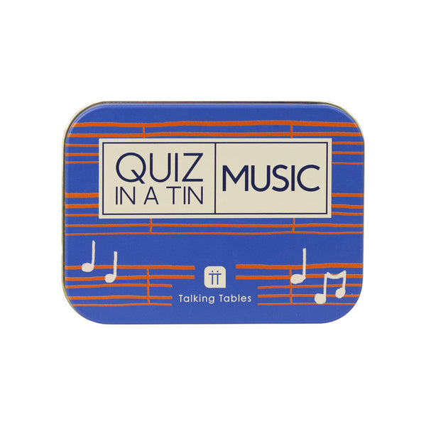 Talking Tables Quiz In A Tin - Music Trivia - 200 Questions