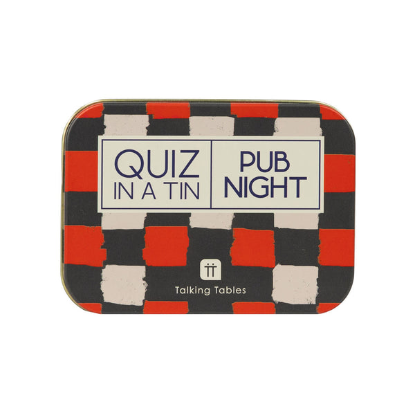 Talking Tables Quiz In A Tin - Pub Night - 200 Questions