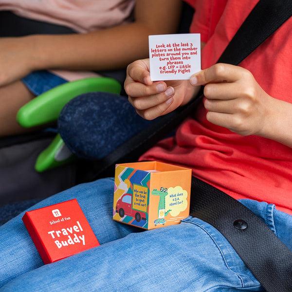 Talking Tables School Of Fun Children's Game - Travel Buddy Trivia Box