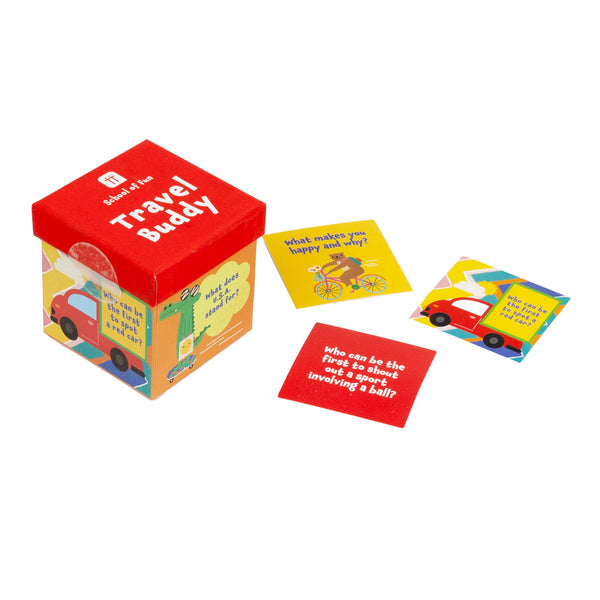 Talking Tables School Of Fun Children's Game - Travel Buddy Trivia Box
