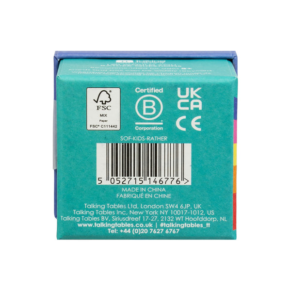 Talking Tables School Of Fun Children's Game - Would You Rather Box