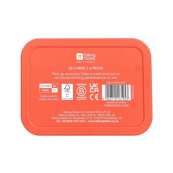 Talking Tables Act It Out Tin Game