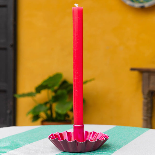 talking Tables Cherry Red Dinner Candle
