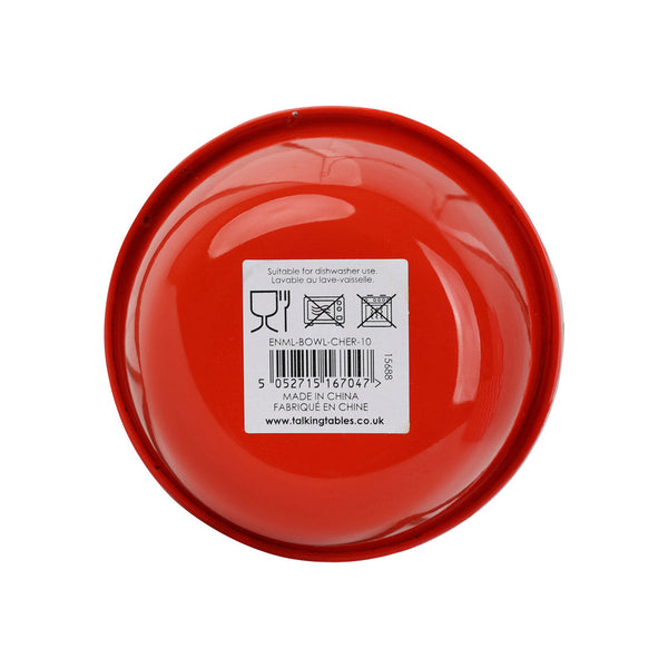 Talking Tables Cherry Red Enamel Bowl - 10cm