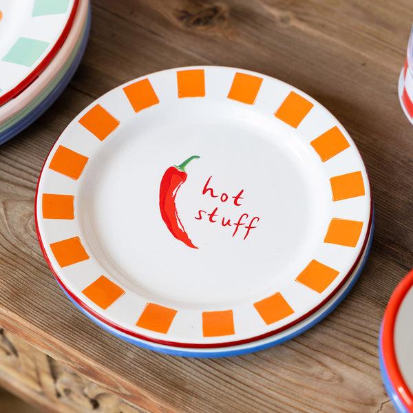 Talking Tables Chilli Enamel Plate - 20cm
