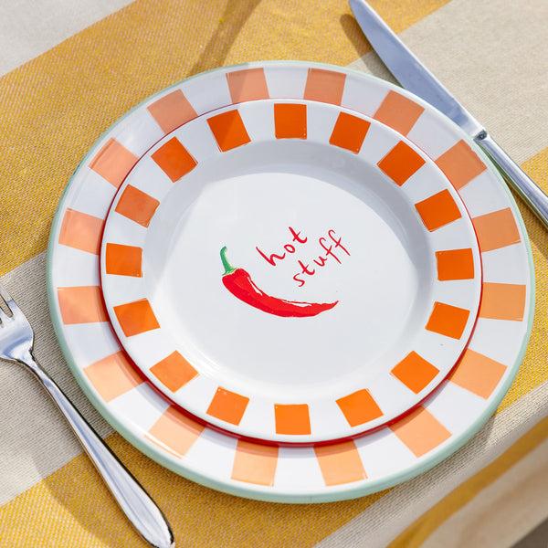 Talking Tables Chilli Enamel Plate - 20cm