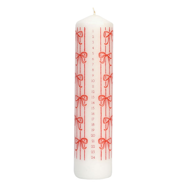 talking tables Christmas Bow Advent Candle