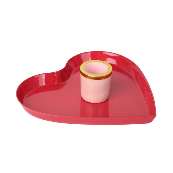 talking tables Enamel Heart Shaped Candle Holder