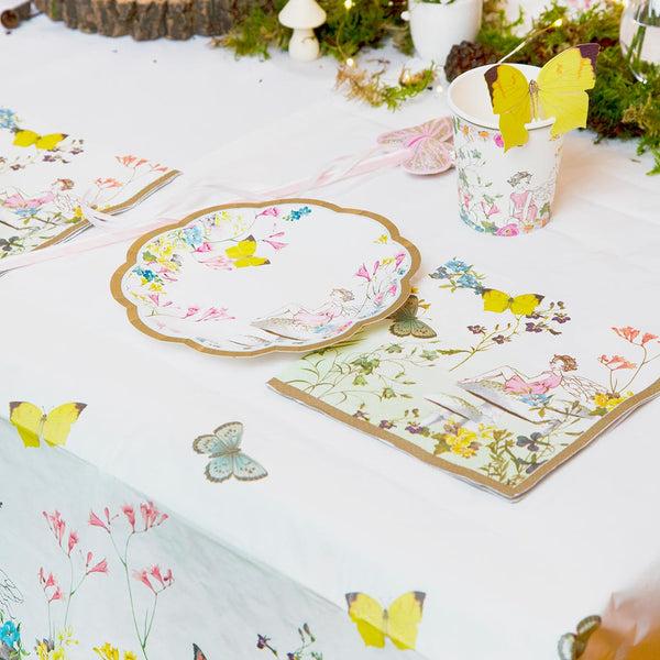 Talking Tables Fairy & Butterfly Paper Table Cover