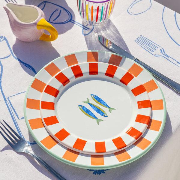 Talking Tables Fish Enamel Plate - 20cm