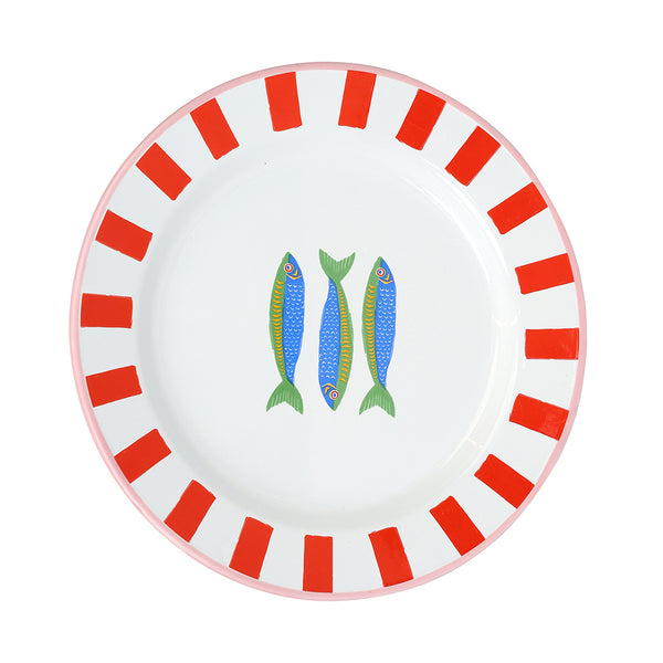 talking tables Fish Enamel Plate - 20cm