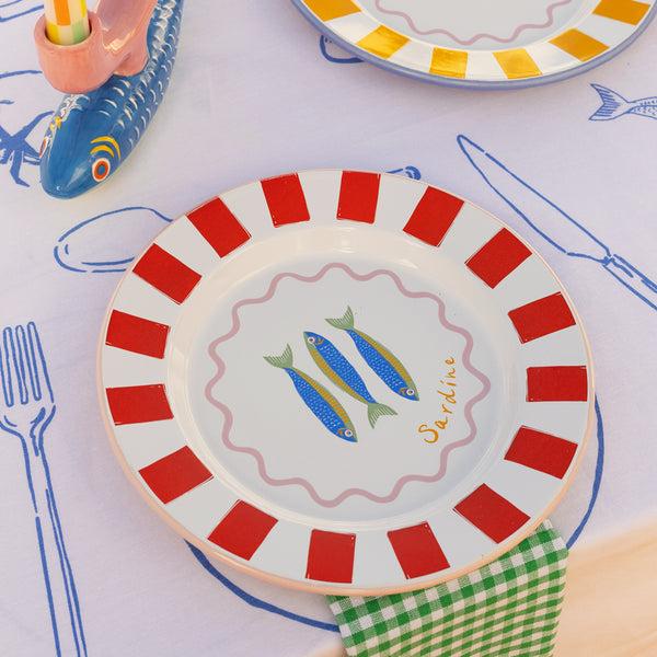 Talking Tables Fish Enamel Plate - 25cm