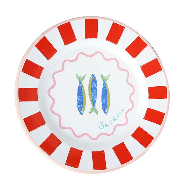 talking tables Fish Enamel Plate - 25cm