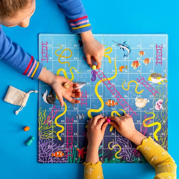 Talking Tables Fish Snakes And Ladders Board Game