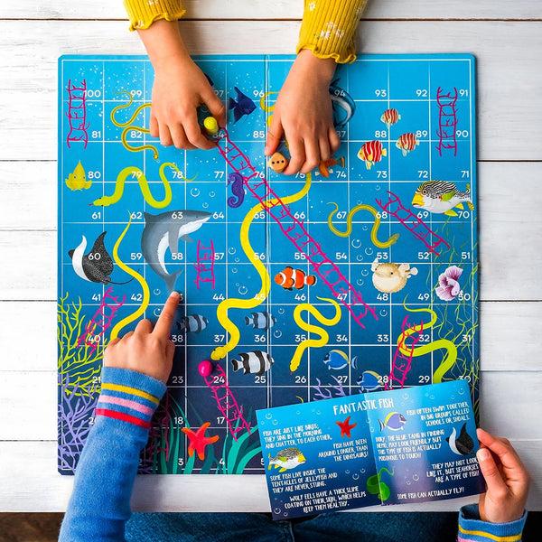Talking Tables Fish Snakes And Ladders Board Game